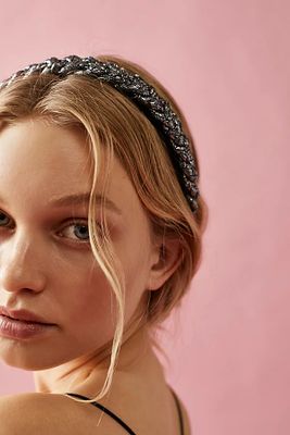 Lucielle Headband by Curried Myrrh at Free People, Pewter, One Size