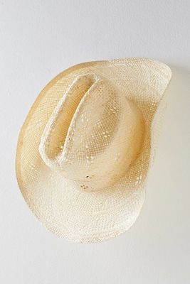 Desert Rose Straw Cowboy Hat by Lack of Colour at Free People, Natural,