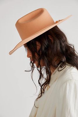 Ridge Felt Cowboy Hat by Lack of Colour at Free People, Peach,