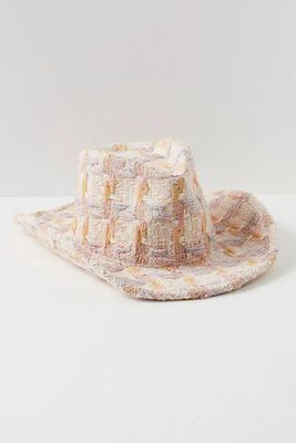 Tweed Cowboy Hat by Lack of Colour at Free People, White,