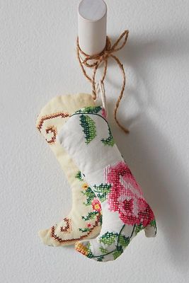 Cowboy Boot Ornament by Psychic Outlaw at Free People, Flower Crown, One Size