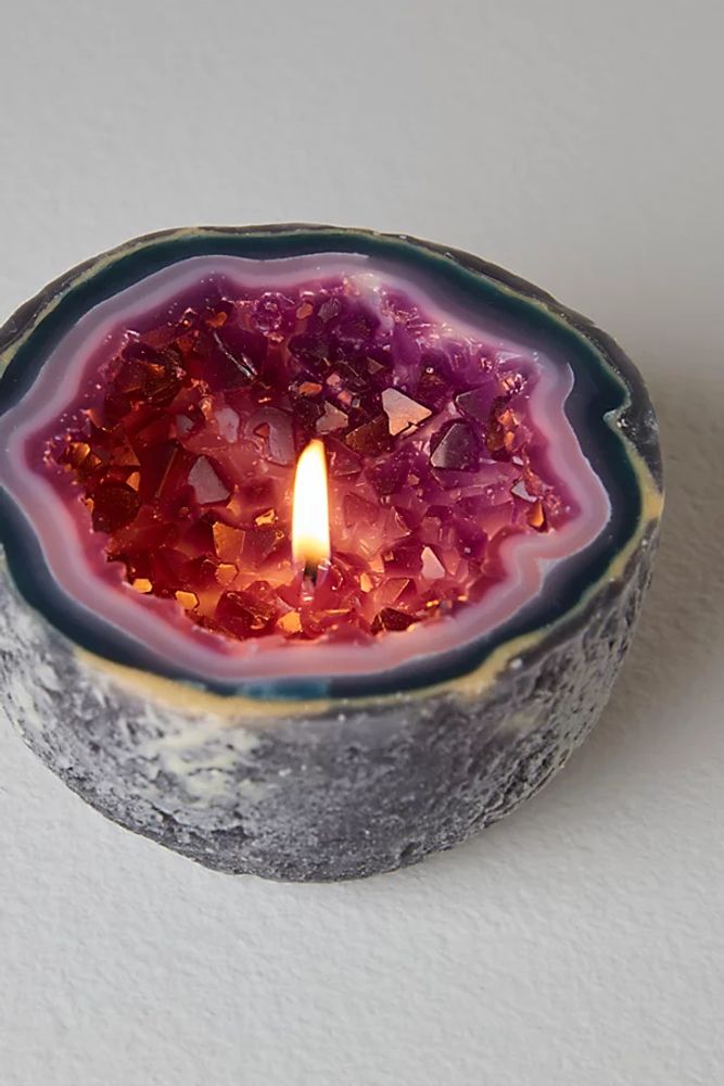 Crystal Geode Candle by Amethyst & Amber Candles at Free People, One