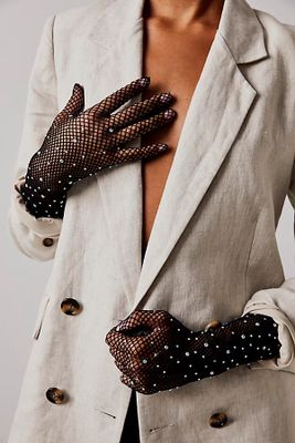 Premiere Sparkle Gloves by Leg Avenue at Free People, One