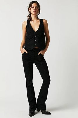 Beckett Denim Suit by We The Free at People, Top Coat Black,