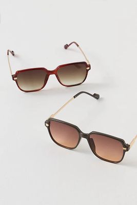 Big Sur Square Sunglasses by Free People, Honey Tort, One Size