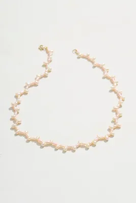 Babyanything Dream Drop Pink Pearl Necklace