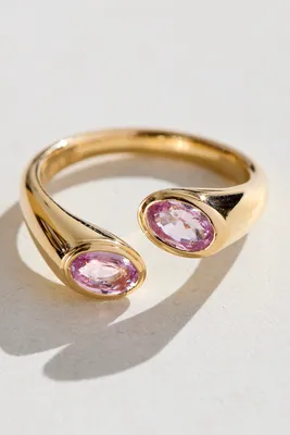 Babyanything Twin Flame Ceylon Sapphire Ring
