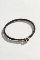 Miansai Orson Loop Bungee Rope Bracelet by Miansai at Free People, Black Brown Gold Vermeil, One Size