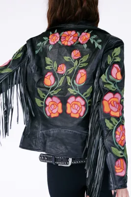 FP X Mauritius Crissy Floral Fringe Jacket