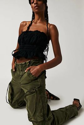 Can't Compare Slouch Pants by Free People, Dusty Olive,