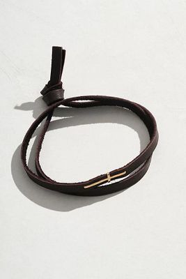 CLP Leather Bracelet by CLP Jewelry at Free People, Cross, One Size