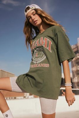 Miami Canes BF Tee by Original Retro Brand at Free People, Green,