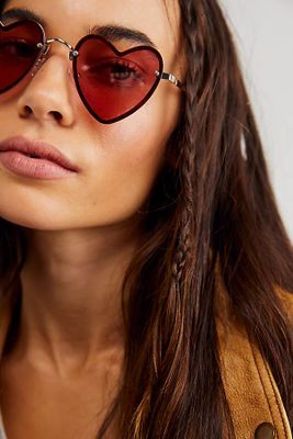 Heart Eyes Sunglasses by Free People, One