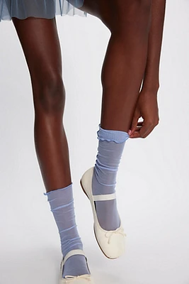 Tulle Crew Socks