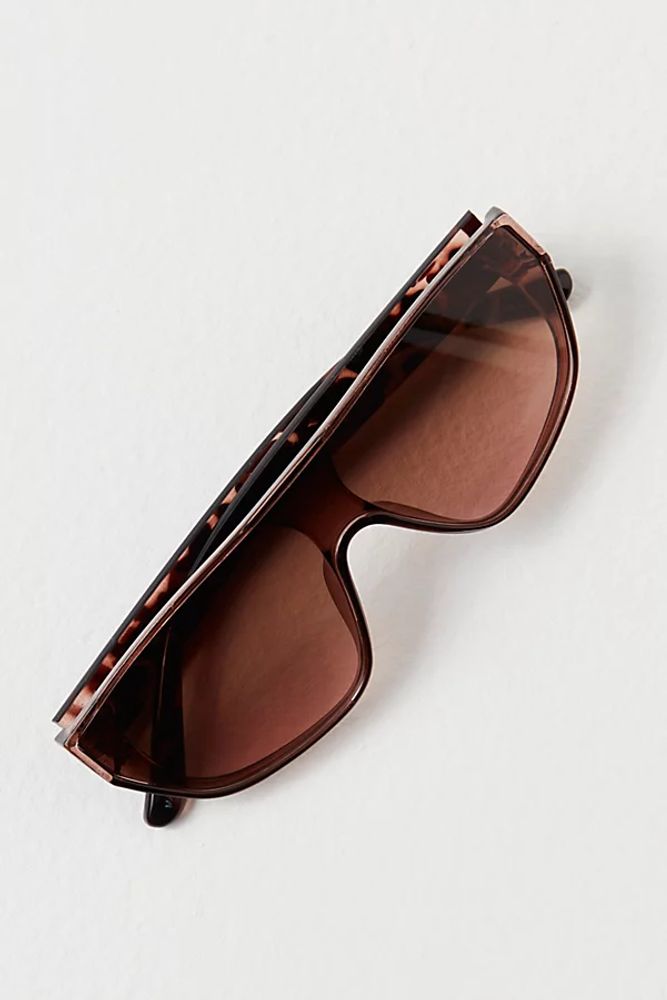 To The Races Shield Sunglasses by Free People, One