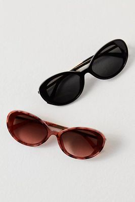 Kacey Oval Sunglasses by Free People, One