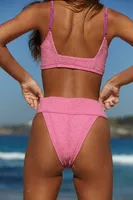 free-est Dylan High-Waist Bikini Bottoms