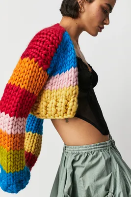 Hope Macaulay Rosalia Chunky Knit Crop Sweater