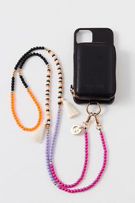 Beaded Strap Necklace by iPhoria at Free People, Onyx, 13