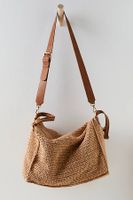 Sparkes Straw Tote by Free People, Tan, One Size