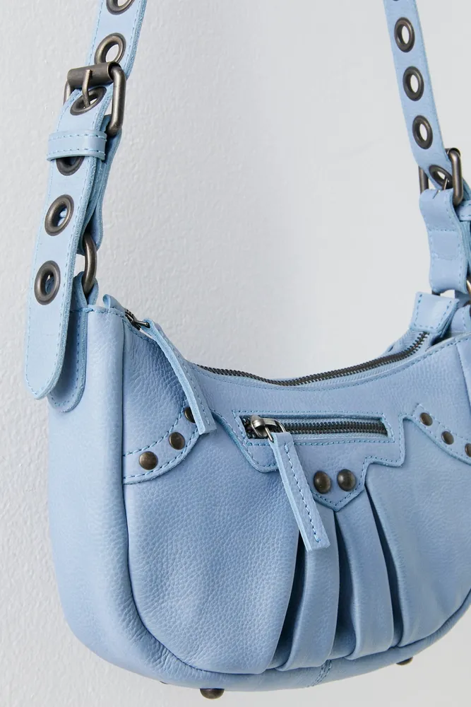 LuLu Women's Cut Out Daisies Clutch Handbag Blue 