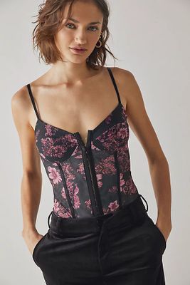Night Rhythm Printed Bodysuit by Intimately at Free People, Combo,