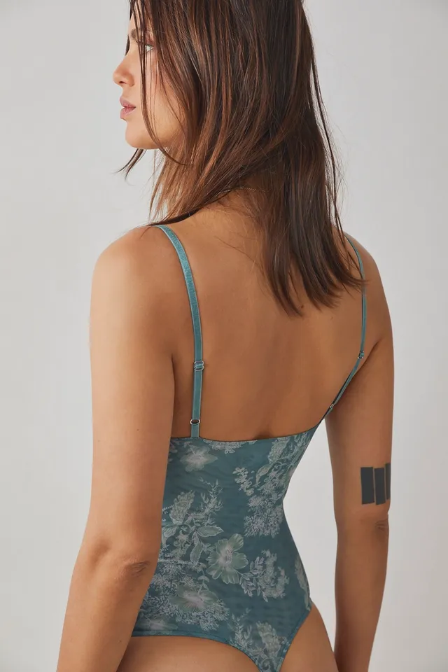 FREE PEOPLE Intimately - In The City Underwire Bodysuit in Navy Academy