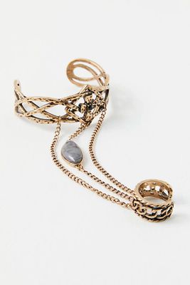 Kyoto Cuff Ring by Free People, Gold, One Size