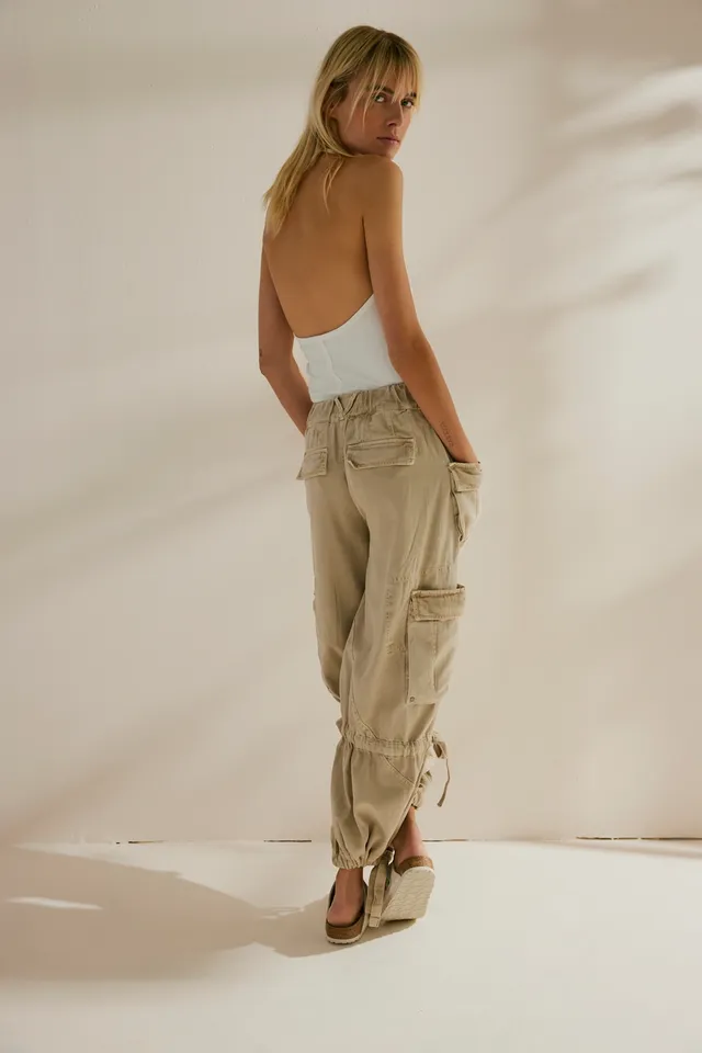 Free People Rock Springs Cotton Ankle Barrel Pants