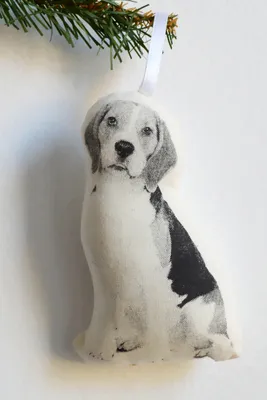 Silkscreen Beagle Ornament