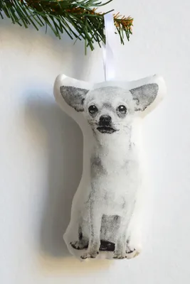 Silkscreen Chihuahua Ornament
