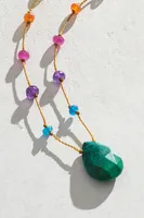 Amalia Rainbow Drop Chrysocolla Necklace