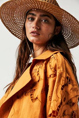 The Vista Straw Hat by Lack of Colour at Free People, Brown,
