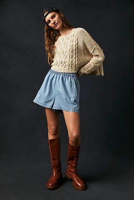Get Free Chambray Pull-On Shorts by We The at People, Lady Liberty,