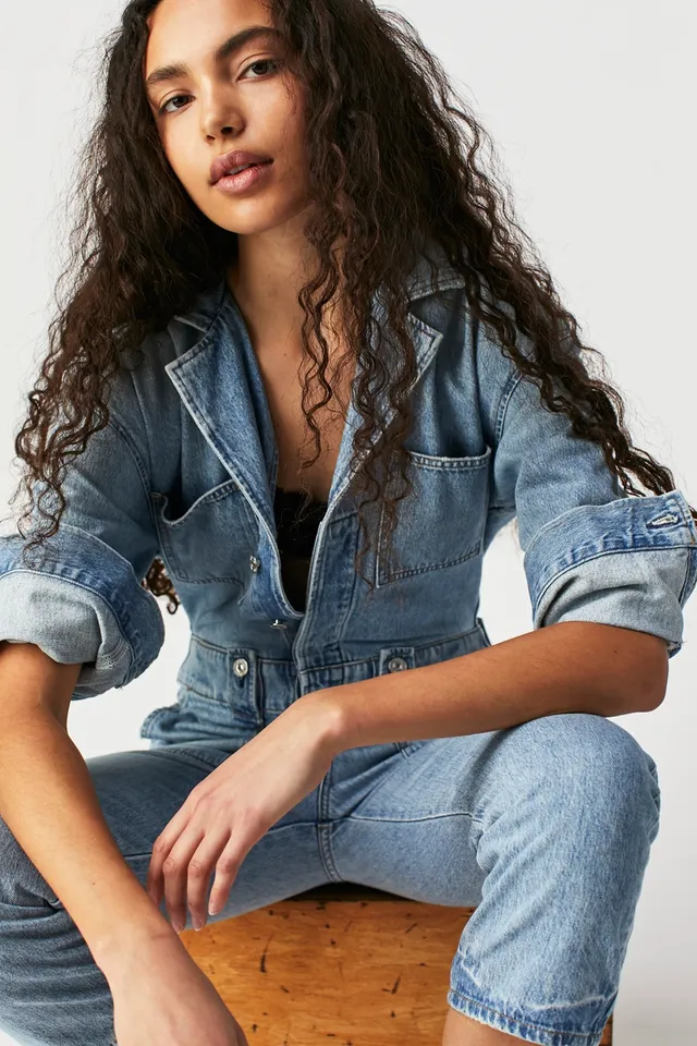 The Everyday Nursing Denim Jumpsuit – HATCH Collection