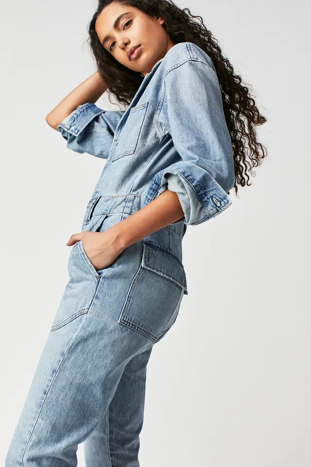 The Everyday Nursing Denim Jumpsuit – HATCH Collection