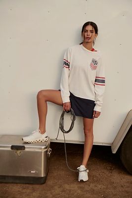 USA Soccer Long-Sleeve Tee by Original Retro Brand at Free People, Ivory, XS