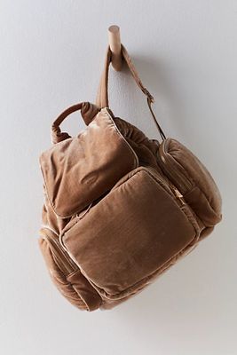 Caraa Velvet Cirrus Backpack by Caraa at Free People, Fawn, One Size