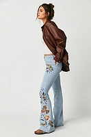 Driftwood Farrah Embroidered Flare Jeans