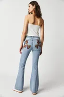 Driftwood Farrah Embroidered Flare Jeans