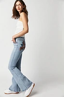 Driftwood Farrah Embroidered Flare Jeans