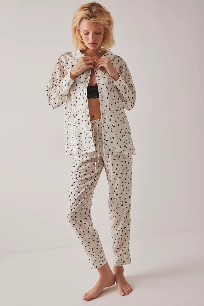 Silky Floral PJ Set