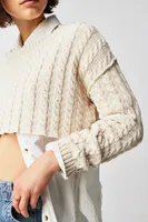 Tuesday Cable Crop Sweater