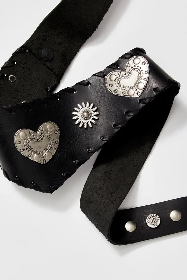 Leatherock Cupid's Arrow Embellished Belt