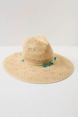 Seaglass Straw Wide Brim Hat