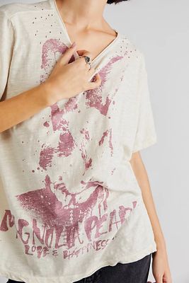 Rabbit Tee by Daydreamer at Free People, Moon, One Size