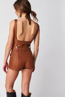 Understated Leather Midnight City Romper