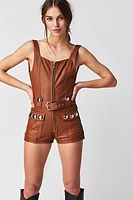 Understated Leather Midnight City Romper