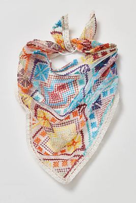 Geo Hair Scarf by Free People, Multi, One Size