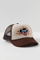 Wish Me Luck Cowboy Trucker Cap by Wish Me Luck at Free People, Tan, One Size